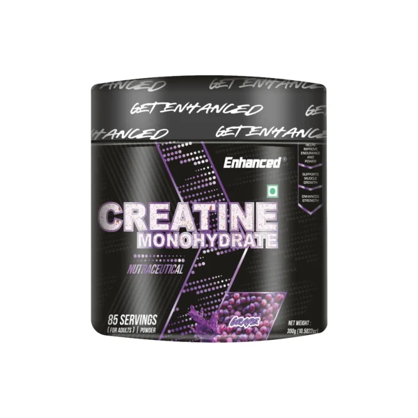 enhanced-labs-creatine-monohydrate-grape-300g Enhanced Creatine Monohydrate Powder