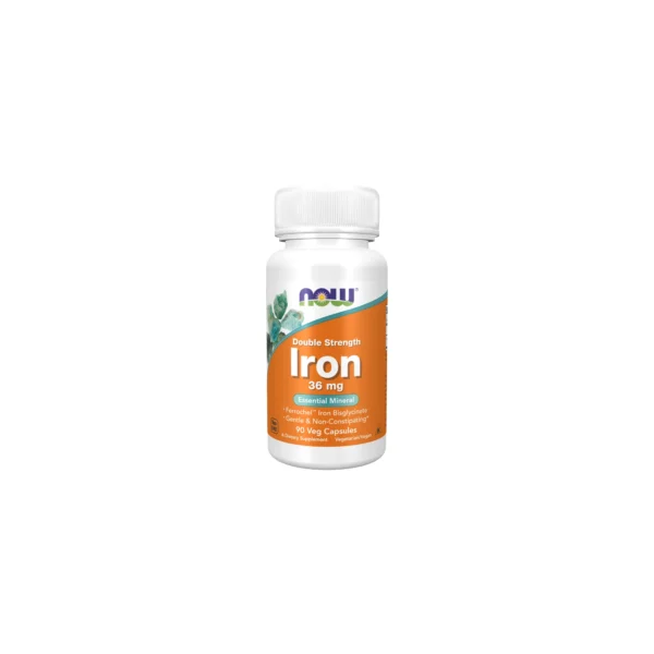 NOW Iron Double Strength 36mg Essential Mineral Capsules