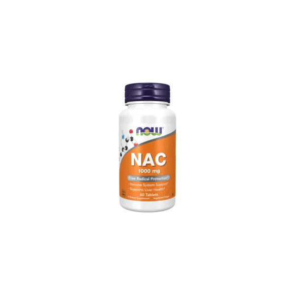 NOW NAC 1000mg N-Acetyl Cysteine Antioxidant Support