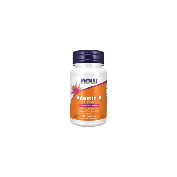 NOW Vitamin A 10,000 IU Essential Nutrition Softgels