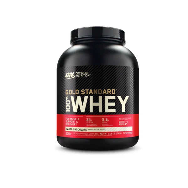 optimum-nutrition-gold-standard-100-percent-whey-white-chocolate-5lb Optimum Nutrition Gold Standard 100% Whey Protein Powder